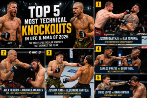 Top 5 Most Technical Knockouts in UFC and MMA of 2026