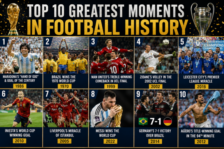 greatest moments in football history