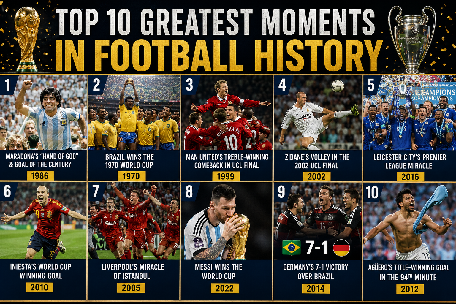 greatest moments in football history